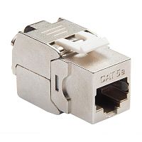 Модуль Keystone 1хRJ45 кат.5E STP T568A/B без инструмента бел. Datarex DR-510320