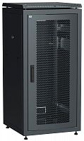Шкаф сетевой 19дюйм LINEA N 28U 600х800мм перфорированная передняя дверь черн. ITK LN05-28U68-P