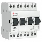 Переключатель трехпозиционный 4п 63А Basic EKF tps-4-63