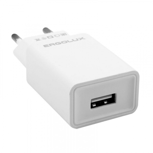 Адаптер сетевой 1USB 100-220В 5-9В/2А пакет бел. Ergolux 15203 фото 3