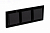 Рамка 3-м AtlasDesign Nature стекло черн. SE ATN321003