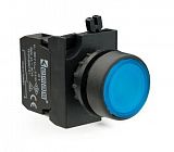 Кнопка нажимная круглая син. CP100DM (1НО) EMAS CP100DM