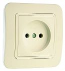 Розетка 1-м СП Lillium 16А IP20 без заземл. крем./крем. Makel 70222