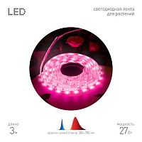Лента светодиодная FITO-Strip Light-RB-27W-3m-12V-IP65 3м красн./син. спектра IP65 с адаптером 12В для растений Эра Б0064617