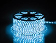 Лента светодиодная LS704 60SMD(2835)/м 4.4Вт/м 220В IP65 с 2 сетевыми шнурами 2 заглушками 2 коннекторами 10 крепежами в комплекте син. (уп.100м) FERON 26242