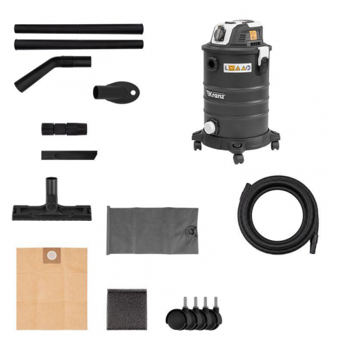 Пылесос строительный KR30 1400Вт 30л 4м Kranz KR-16-1117 фото 11