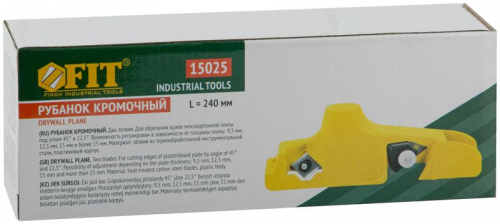 Рубанок кромочный пластиковый для гипсокартона FIT 15025 фото 3