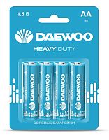 Элемент питания солевой AA/R6 1.5В Heavy Duty 2021 BL-4 (уп.4шт) DAEWOO 5029309