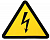 Знак "Молния" 50х50х50мм EKF an-1-03