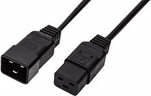 Кабель питания С19-C20, 3х1.5, 220В, 16A, 3500 Вт, чёрный, 5м Filum FL-PC16-C19-C20-5M