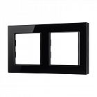 Рамка стеклянная FRM-GLARE-GS-2-BK Arlight 043797