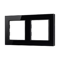 Рамка стеклянная FRM-GLARE-GS-2-BK Arlight 043797