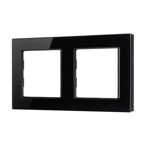 Рамка стеклянная FRM-GLARE-GS-2-BK Arlight 043797