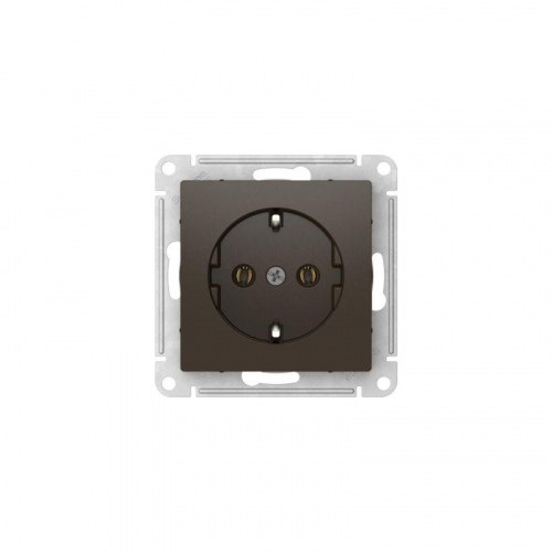 Розетка AtlasDesign 16А с заземл. быстрозажим. клем. механизм мокко SE ATN000643S фото 4
