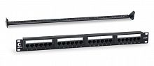 Патч-панель 19дюйм 1U 24 порта PL-24-Cat.6-Dual Cabeus 7128c