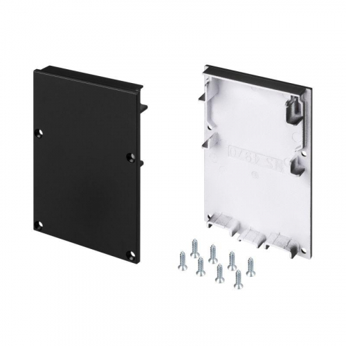 Заглушка SL-LINE-4970 BLACK пластик (уп.2шт) Arlight 029184
