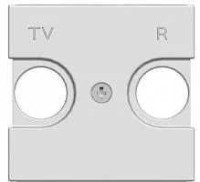 Накладка для TV-R розетки 2мод. Zenit бел. ABB 2CLA225080N1101