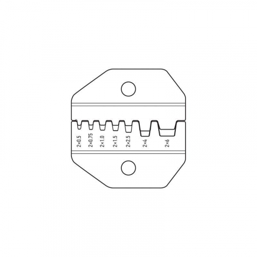Кримпер для обжима двойных штыревых наконечников 2х(0.5-6.0)кв.мм (HT-5-26TW) Rexant 12-3222 фото 12