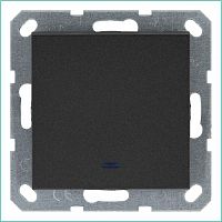 Выключатель 1-кл. 10А IP20 с подсветкой механизм антрацит Jasmart G3011NB