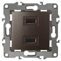 Устройство зарядное USB 12-4110-13 5В-2100мА бронза ЭРА Б0027498