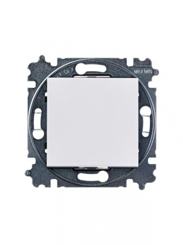 Выключатель 1-кл. СП Levit IP20 бел./дым. черн. ABB 2CHH590145A6062 фото 2
