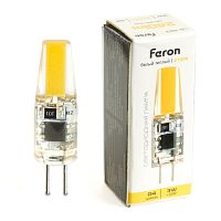 Лампа светодиодная LB-423 3Вт JC 2700К G4 230В FERON 51167