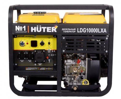 Электрогенератор дизельный LDG 10000LXА Huter 64/2/9 фото 2