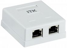 Розетка компьютерная 2-м ОП RJ45 кат.6 FTP ITK CS2-1C06F-22