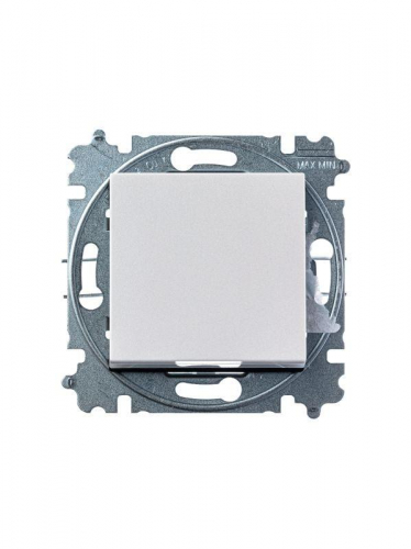 Выключатель кнопочный 1-кл. СП Levit IP20 жемчуж./ледяной ABB 2CHH599145A6068 фото 3