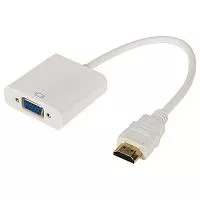 Переходник штекер HDMI - гнездо VGA (провод) + 3. 5мм Аудио с питанием Rexant 17-6934