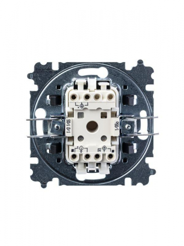 Выключатель кнопочный 1-кл. СП Levit IP20 сер./бел. ABB 2CHH599145A6016 фото 2