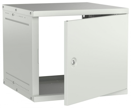 Шкаф настенный 9U 600х600мм дверь метал. сер. GENERICA LWE3-09U66-MF-G