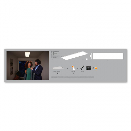 Светильник светодиодный SMART WIFIPLANONFRAMELES120X30RGBTW LEDVANCE 4058075484511 фото 4