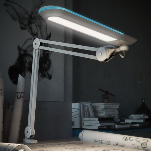 Светильник светодиодный настольн. Blue Stream 60LED бестеневой на струбцине бел. Rexant 31-0407 фото 2