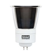 Лампа люминесцентная компакт. ESL JCDR 7Вт GU5.3 спиральная 2800К CL Uniel 00595