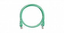 Патч-корд кат.5E (класс D) U/UTP 4 пары 24 AWG (7х0.205мм) 100МГц 2хRJ45 (8P8C) BC чистая медь LSZH нг(А)-HFLTx 0.3м зел. NIKOMAX NMC-PC4UD55B-003-C-GN