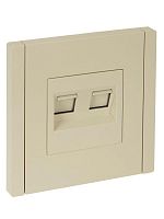 Розетка 2-м RJ11+RJ45 кат.5E FORTE&PIANO FP435 ваниль IEK FP-KT20-O-1-K10