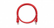 Патч-корд кат.5E (класс D) U/UTP 4 пары 24 AWG (7х0.205мм) 100МГц 2хRJ45 (8P8C) BC чистая медь LSZH нг(А)-HFLTx 2м красн. NIKOMAX NMC-PC4UD55B-020-C-RD