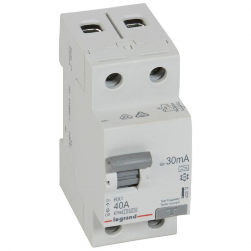 Выключатель дифференциального тока (УЗО) 2п 40А 30мА тип A RX3 Leg 402037 фото 2
