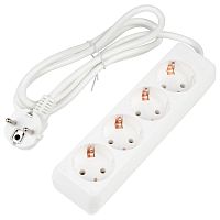 Удлинитель 4х1.5м с заземл. 16А Ultra S-GCU4-1.5 WHITE бел. Uniel UL-00010005