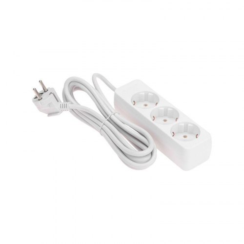 Удлинитель 3х3м с заземл. 3х0.75 бел. PROCONNECT 13-4209