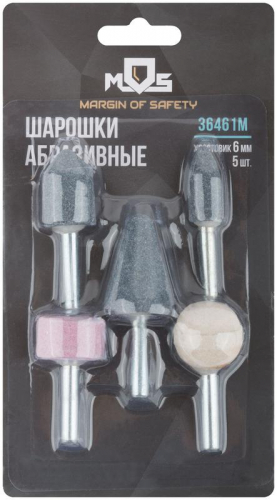Шарошка абразивная по металлу хвостовик 6мм (уп.5шт) MOS 36461М фото 3