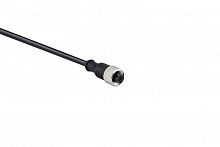 Кабель соединительный 5м с гнездом M12х4 ПУ IP68 EMAS SKM12P4YXP5