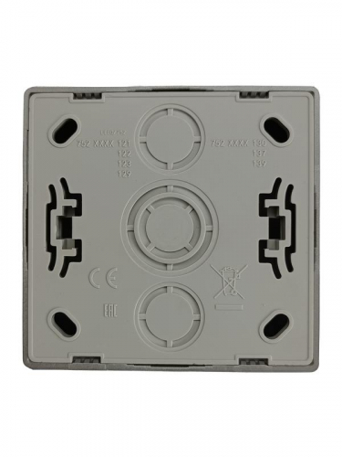 Розетка компьютерная 1-м ОП RJ45 LETO платина LEZARD 752-3500-139 фото 3