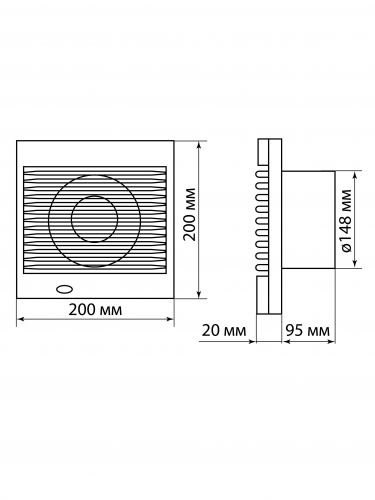 Вентилятор бытовой настенный, 150 С-Т, таймер, белый, TDM фото 6