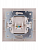 Розетка компьютерная 1-м СП Rain RJ45 жемчуж./бел. перламутр. LEZARD 703-3030-139