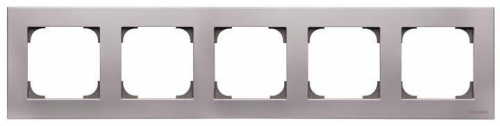 Рамка 5-постовая 8575 PLSKY серебр. ABB 2CLA857500A1301