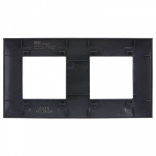 Рамка 2-м SKANDY SK-F02G графит IEK SK-M22-K53 фото 3