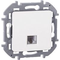 Розетка телефонная Inspiria RJ11 механизм бел. IEK 673820