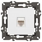 Розетка компьютерная Elegance 14-3107-01М RJ45 матов. бел. Эра Б0065763